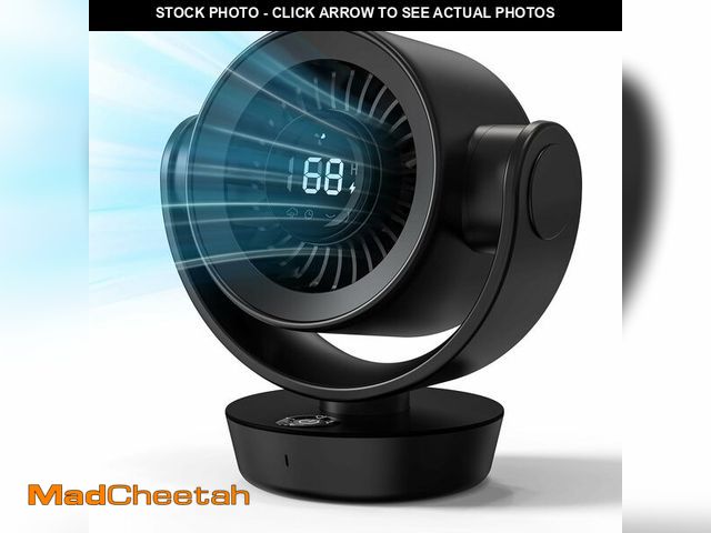 Lot 74-12711086 - Desk Fan for Bedroom - 8000mAh Rechargeable Air Circulator Fan with Remote, 120ÃÂ° Horizontal &amp;...