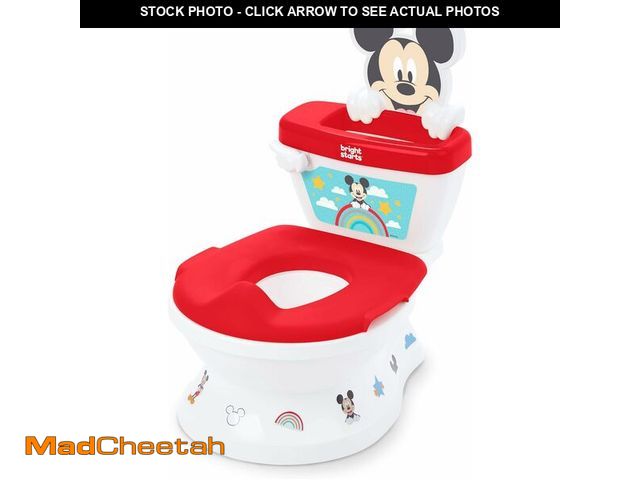 Lot 74-13733609 - Bright Starts Disney Junior Mickey Mouse My Size Potty Training Toilet, Toddler Potty Chair with Flu...