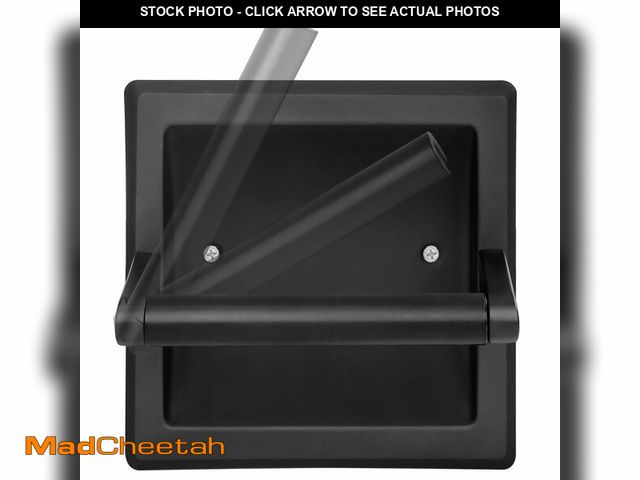 Lot 74-13547670 - Recessed Toilet Paper Holder for Large Rolls, Pivoting Stainless Steel in Wall Toilet Paper Holder, ...