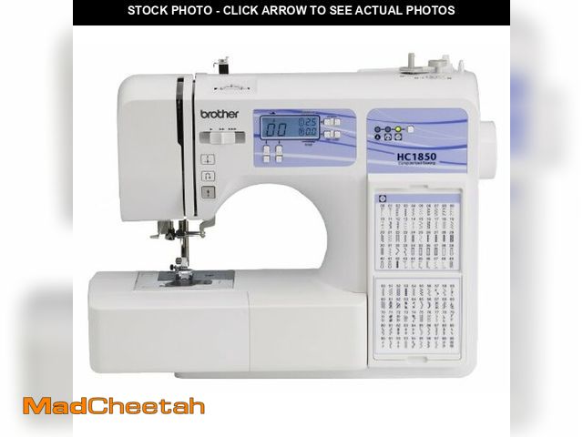Lot 74-12573547 - Brother HC1850 Sewing and Quilting Machine, 185 Built-in Stitches, LCD Display, 8 Included Feet - UN...