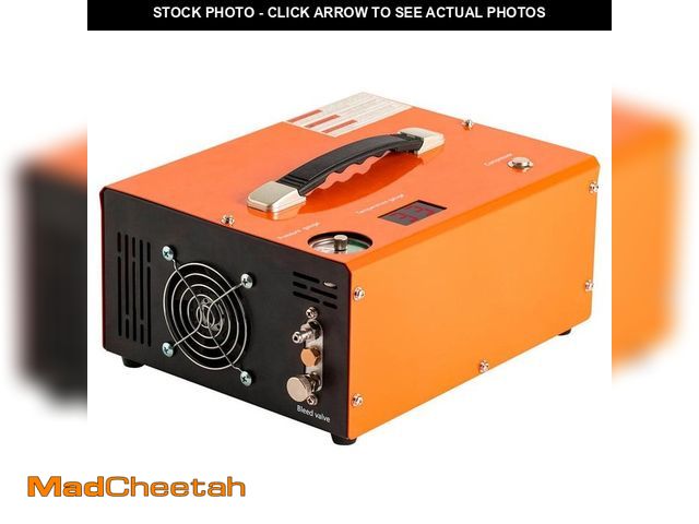 Lot 74-12784321 - VEVOR PCP Air Rifle Pump 0.4 Gal. 4500 Psi Portable Electric Pancake Air Compressor Auto-stop with B...