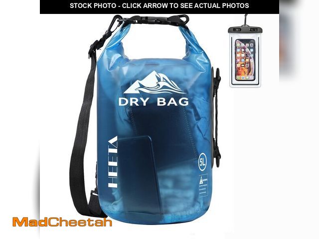 Lot 74-13543834 - HEETA Dry Bag Waterproof for Women Men, Roll Top Lightweight Dry Storage Bag Backpack with Phone Cas...