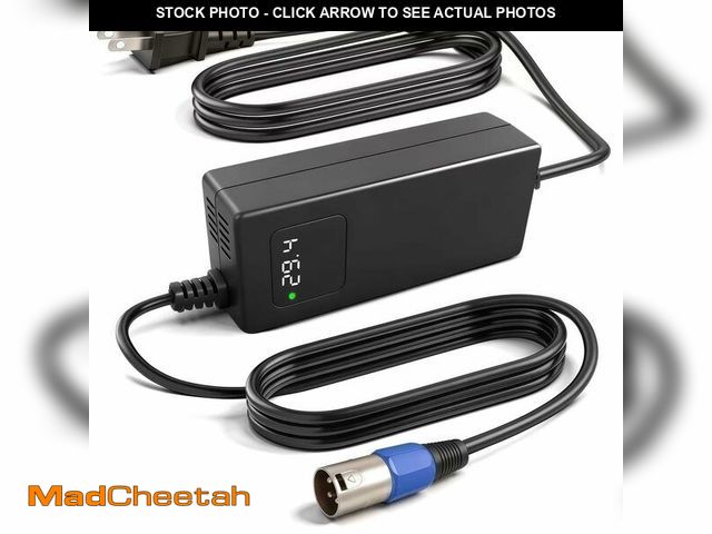 Lot 74-14274408 - YANGZIDIANYUAN 29.4V 4A Lithium Battery Charger for 24V Li-ion Battery Pack, Universal 3-Pin XLR Mal...