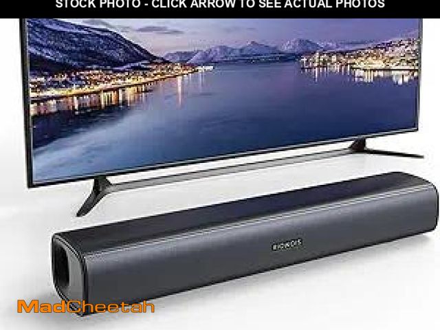 Lot 74-11909413 - RIOWOIS Sound Bar for Smart TV, Soundbar TV Speakers with Customized Bass Reflector, Compact Design ...
