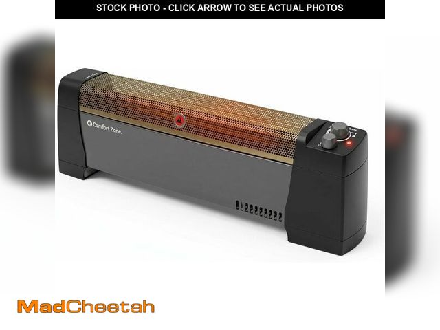Lot 74-13835648 - Comfort Zone 1500W Convection Baseboard Heater ÃÂ¢Ã¢âÂ¬Ã¢â¬Å Silent Portable Electric Space Hea...