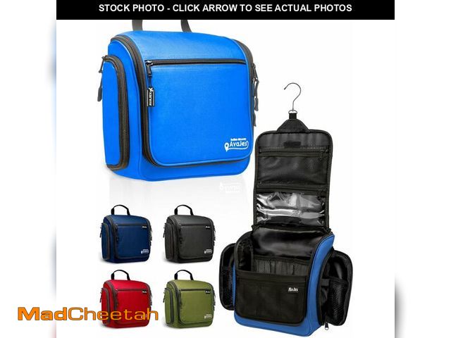 Lot 74-12633395 - Travel Toiletry Bag for Men and Women - (10.6"x10.6"x3.2") Large Hanging Toiletry Organizer - Waterp...