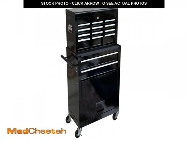 Lot 74-12289435 - SLifet 8-Drawers Rolling Tool Chest, One Size, Black - UNUSED