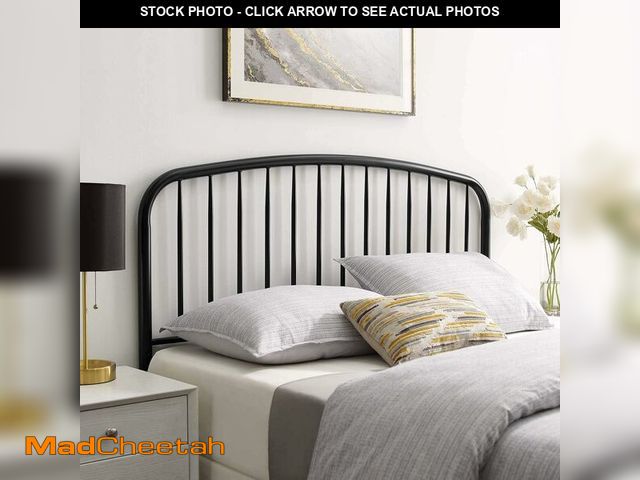 Lot 74-13382446 - Modway MOD-6150-BLK Nova Queen Metal Headboard, Black - UNUSED