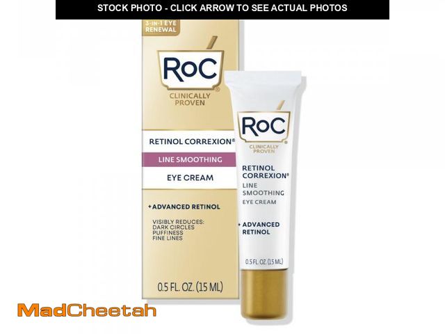 Lot 74-12441731 - RoC Retinol Correxion Under Eye Cream for Dark Circles &amp; Puffiness, Daily Wrinkle Cream, Anti Ag...
