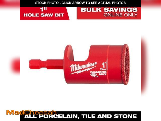 Lot 74-12939685 - Milwaukee 1 in. Diamond Max Hole Saw - USED