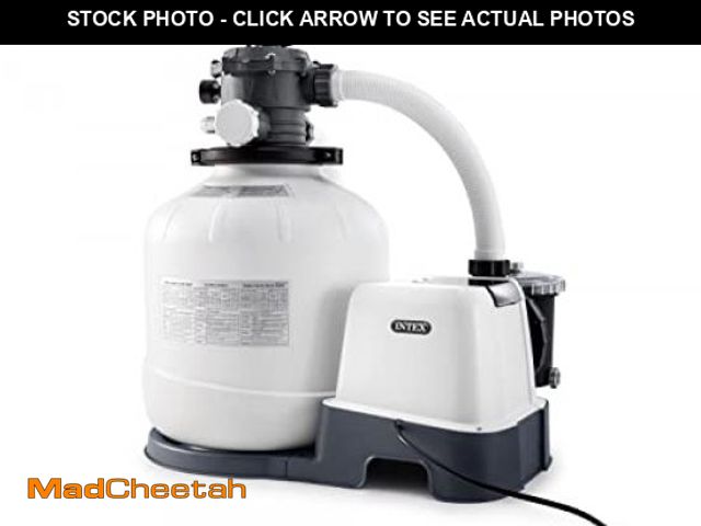 Lot 74-12137781 - Intex Sand Filter Pump &amp; Saltwater System for Up to 15,000 Gal Pools, Krystal Clear - Automatic ...