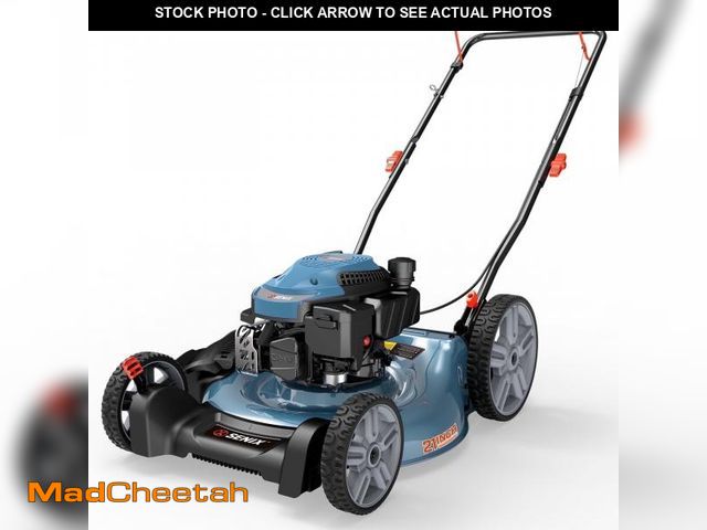 Lot 74-12155071 - SENIX Gas Lawn Mower, 21in Cuttting Blade / 22in Cutting Deck, 144cc 4-Cycle, 2-In-1 Mulch &amp; Sid...