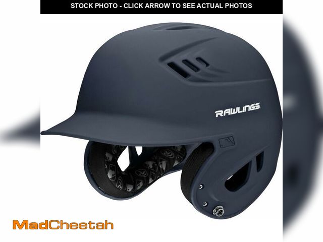 Lot 74-14068349 - Rawlings | R16 VELO Baseball Batting Helmet | Senior (6 7/8" - 7 5/8") | Matte Navy - UNUSED