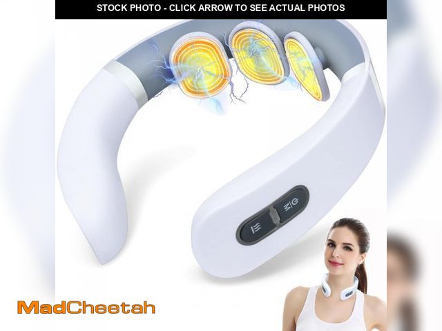 Lot 74-12213233 - Auxoliev EMS Neck Massager for Pain Relief Deep Tissue,Electric Pulse Neck Massager with Heat, Cordl...