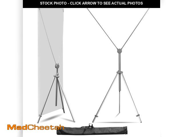Lot 74-14587582 - Anley Adjustable X Banner Stand with Travel Bag - Fits Any Banner Size from 23" X 63" to 35" X 78" -...