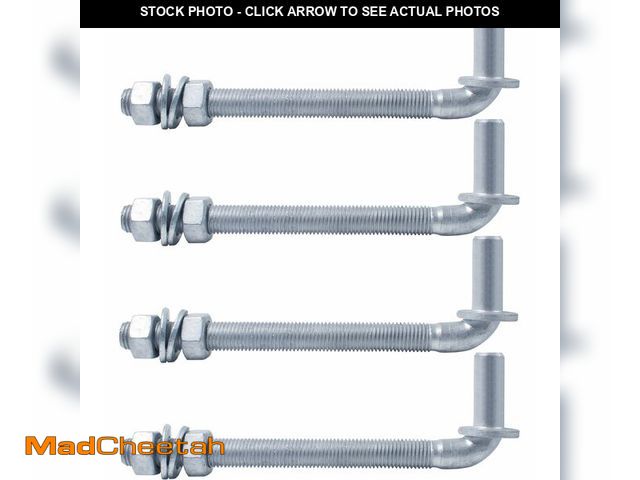 Lot 74-14049254 - J-Bolt Gate Hinge, Hot-dip Galvanized J Bolt with 5/8" Gate Hinge. Farm Gate Hinges for Chain Link F...