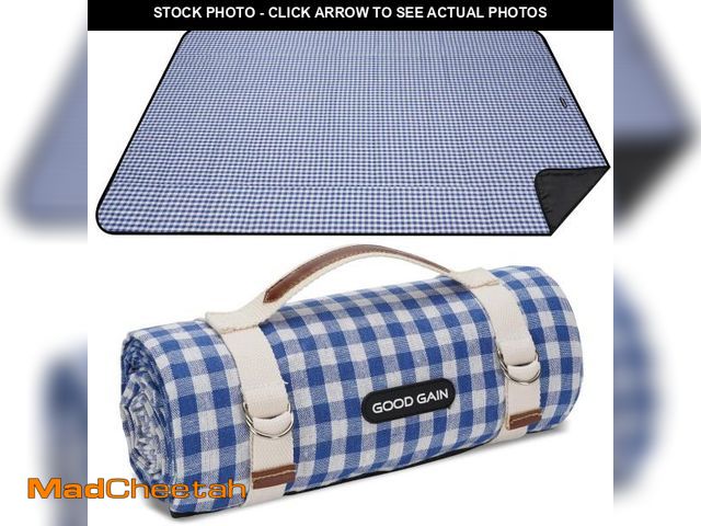 Lot 74-12436331 - G GOOD  Picnic Outdoor Blankets Waterproof Large - Beach Mat Sand Free Foldable with Carry Strap | P...