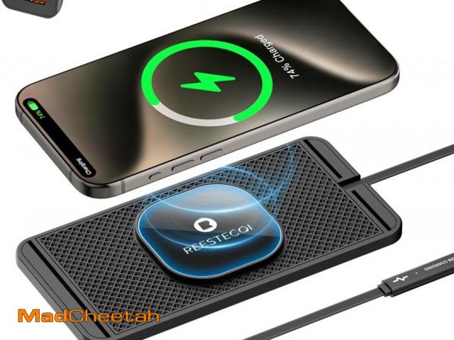 Lot 74-12439084 - Magnetic Wireless Car Charger Pad, REESTECQI 15W Wireless Charging Pad for Magsafe Charger Non Slip ...