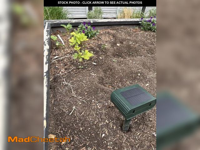 Lot 74-12122477 - Upgraded Solar Ultrasonic Animal Repellent Outdoor, Deer Repellent Devices Squirrel Cat Skunk Rabbit...