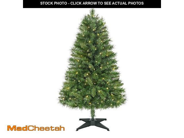 Lot 74-13047643 - Home Accents Holiday 4 ft. Woodtrail Fir LED Pre-Lit Artificial Christmas Tree T8 - UNUSED