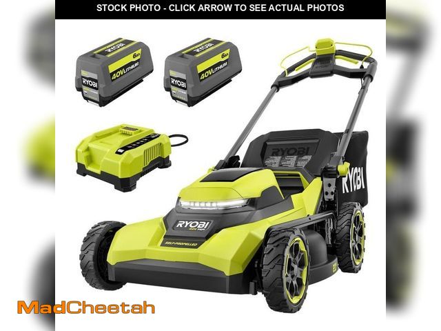 Lot 74-14280347 - (MISSIGN ONE BATTERY,CHARGER,BAG) RYOBI 40V HP Brushless 21 in. Cordless Battery Walk Behind Self-Pr...