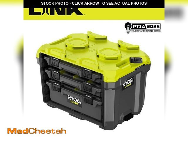 Lot 74-14223443 - RYOBI LINK SlotBox Organizer Drawer Tool Box Kit - UNUSED