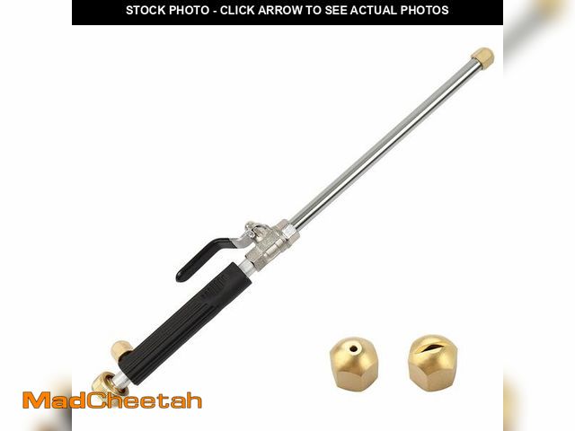 Lot 74-14381316 - High Pressure Power Washer wand, Hydro Jet Water Hose Nozzle,Watering Sprayer Cleaning Tool, Wand La...