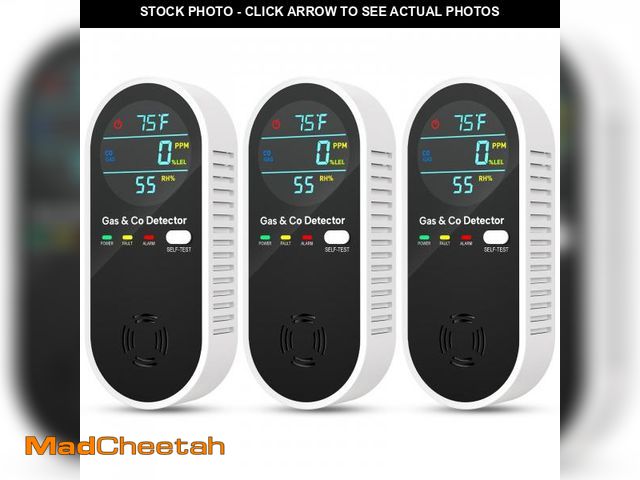 Lot 74-12221858 - Upgraded Natural Gas Leak Detector &amp; Carbon Monoxide Detectors - 4 in 1 Natural, Propane, Co &am...