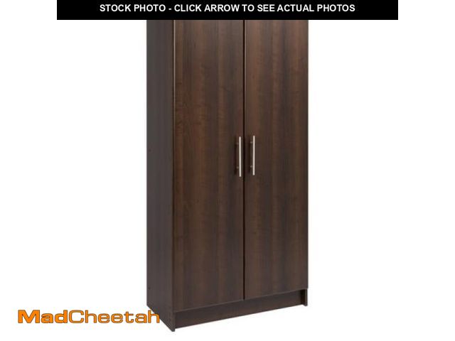 Lot 74-12164084 - Prepac Adjustable Shelves Cabinet - Functional Tall Garage Table  16 D X 32 W X 65 H Freestanding Ga...