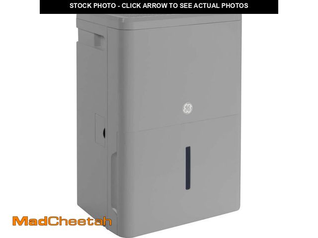 Lot 74-12783104 - GE 50-Pints for Wet Rooms Up To 4500 sq. ft. Residential Dehumidifier with Bucket in Gray Wi-Fi, ENE...