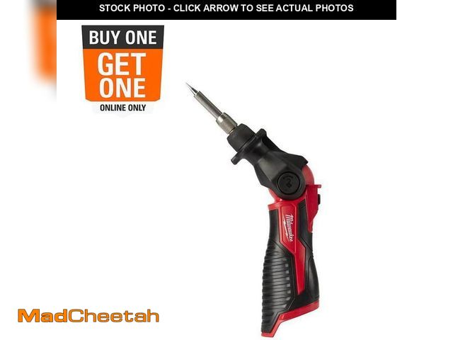 Lot 74-12852114 - Milwaukee M12 12-Volt Lithium-Ion Cordless Soldering Iron (Tool-Only) - USED