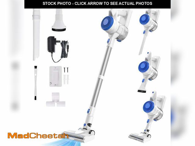 Lot 74-13736414 - (MISSING ACCESSORIES) CareVac Cordless Stick Vacuum Cleaner Lightweight for Carpet Hard Floor Pet Ha...