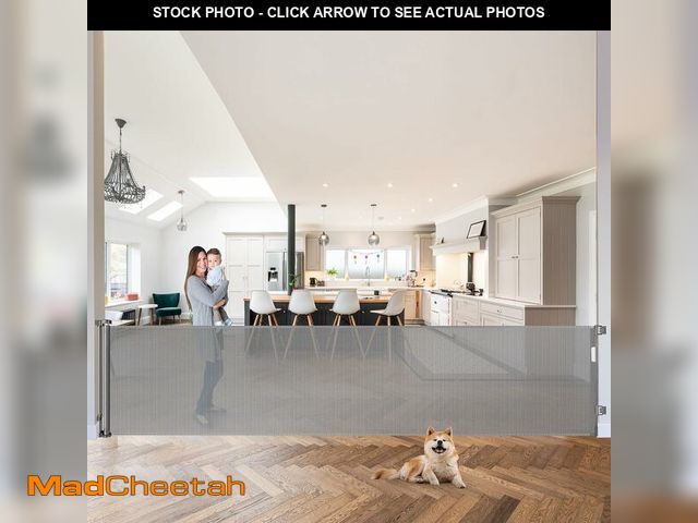 Lot 74-13417739 - 120 Inch Extra Wide Baby Gate Extra Long Dog Gate for The House Retractable Baby Gates for Doorways ...