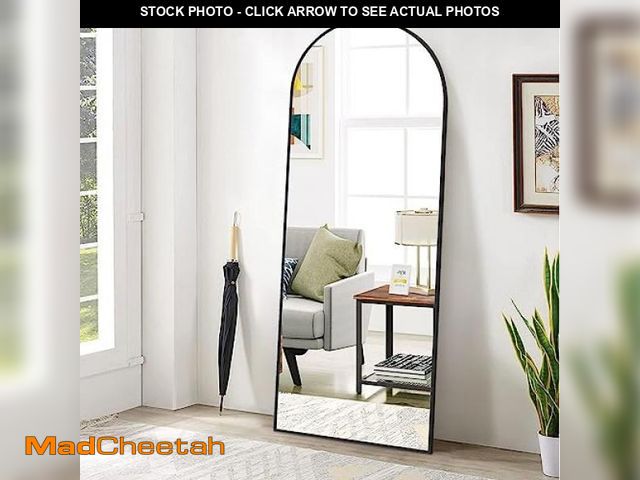 Lot 74-12509950 - BEAUTYPEAK 65"x24" Full Length Mirror, Arch Full Body Floor Mirror, Wall Mirrors Hanging or Leaning ...