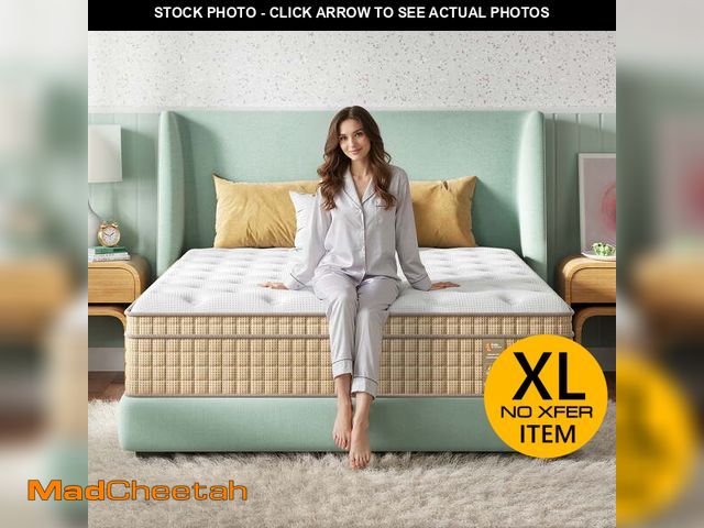 Lot 74-13781364 - Sleepmax Serene 14" Queen Hybrid Mattress with CertiPUR-US Gel Infused Memory Foam &amp; Pocket Spri...