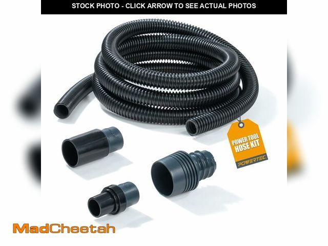 Lot 74-14063634 - POWERTEC 70356 10 ft. Vacuum Hose Dust Collection Kit for Woodworking Power Tools, Wet/Dry Work Shop...