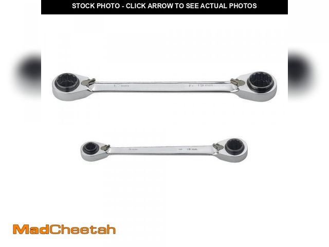 Lot 74-11826119 - Husky Metric Quad Drive Ratcheting Wrench Set (2-Piece) - USED