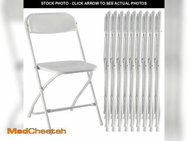 Lot 74-14070545 - edx 10-Pack Folding Chair, Indoor Portable, Stackable for Events, Offices, Weddings and Restaurants,...