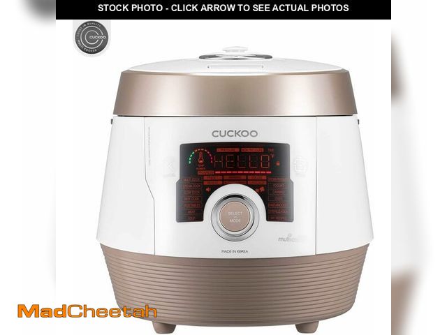 Lot 74-13418793 - CUCKOO Electric Pressure Cooker 14 Menu Options: White, Slow Cook, Sous Vide, Porridge, &amp; More, ...