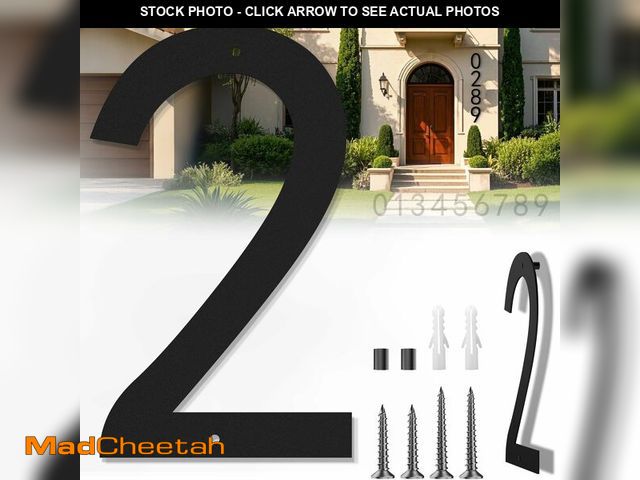 Lot 74-14293429 - 16 Inch House Numbers for Outside, Extra Large Address Numbers for House, Large Modern Floating Hous...