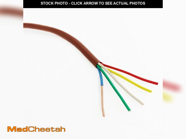 Lot 74-13541172 - Cableague Thermostat Wire 18/5 18 Gauge 5 Conductor ETL 18-5 100 Feet Brown (18-5 Brown, 100FeetÃ¯Â¼...