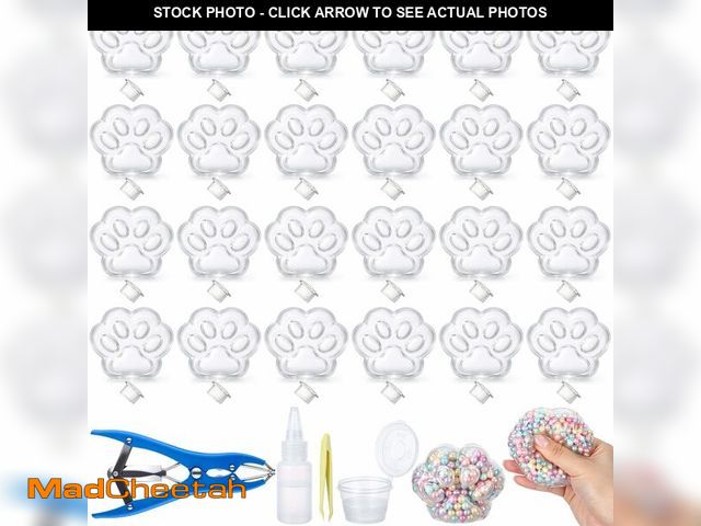 Lot 74-14272293 - Simgoing 24 Pcs DIY Stress Ball Making Kit, Blank Stress Pressure Ball Skin Kit with Vacuum Evacuati...