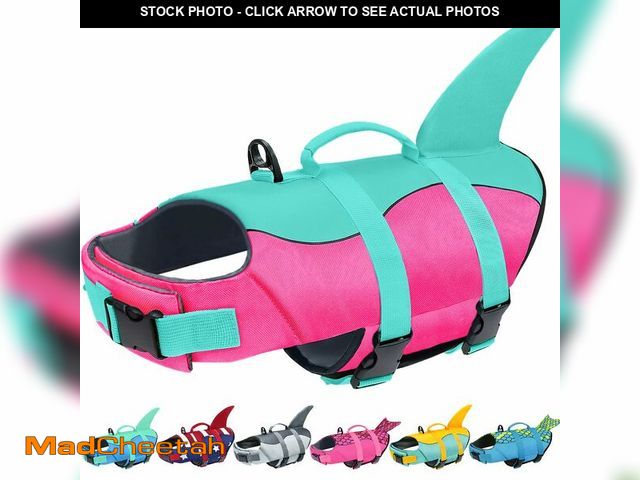 Lot 74-14429053 - Malier Dog Life Jacket, Ripstop Dog Life Vest with High Buoyancy for Swimming Boating, High Visibili...