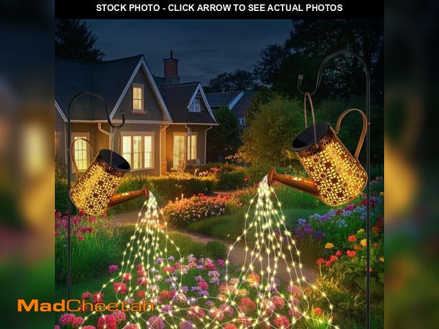 Lot 74-12114718 - Forlivese 2PCS Solar Watering Can with Lights, Solar Lights Outdoor Decorations with Hanging Solar G...
