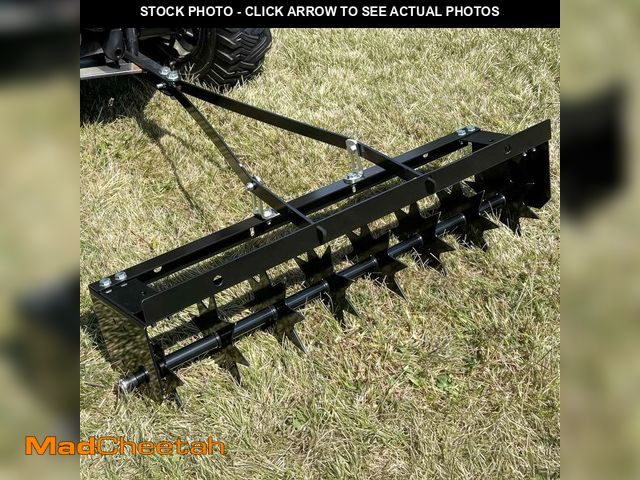 Lot 74-13734099 - YITAMOTOR 32" Tow Spike Lawn Aerator, Manual Tow Behind Rolling Lawn Aerators with 8 Spikes, 100 LBS...