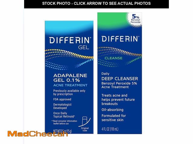 Lot 74-14379678 - Differin Acne Skin Care Kit, Differin Gel Retinoid Acne Treatment for Face with 0.1% Adapalene &amp;...