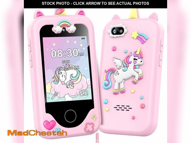 Lot 74-12878248 - Kids Smart Phone for Girls Toys, Gifts for 3-10 Year Old Girl Boy Christmas Birthday Kids Toys, 2.8"...