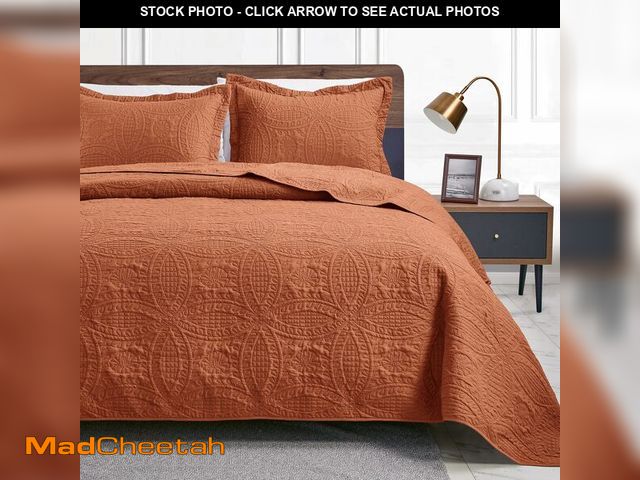Lot 74-12878971 - Love's cabin King Size Quilt Set Umber Bedspreads - Soft Bed Summer Lightweight Bedspread Comforter ...