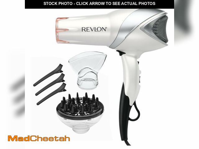 Lot 74-12705285 - REVLON Infrared Hair Dryer with Diffuser &amp; Concentrator - Ionic Ceramic Blow Dryer for Frizz Con...