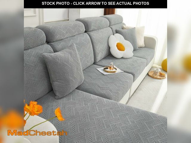 Lot 74-13570397 - hyha Individual Couch Cushion Covers, Stretch Magic Sofa Seat Cushion Covers Washable, Dog Couch Sof...